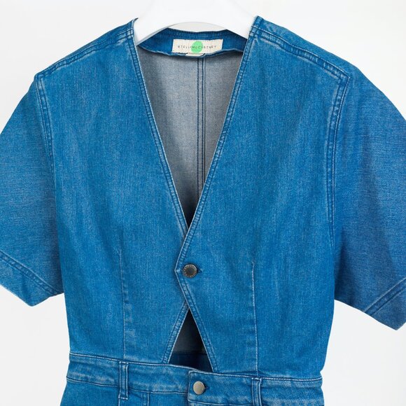Stella McCartney Resort 2015 Blue Denim Cut-Out Playsuit - Picture 4 of 9